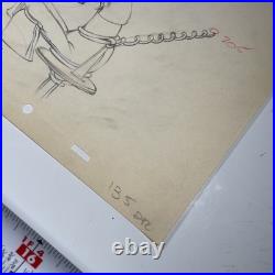 GOOFY Production Art Animation Cel WALT DISNEY 1937 MICKEY'S AMATEURS I10