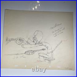 GOOFY Production Art Animation Cel WALT DISNEY 1937 MICKEY'S AMATEURS I10
