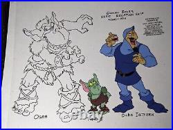 GUMMI BEARS ANIMATION CEL Walt Disney Cartoon Vintage Adventures Of Anime II0