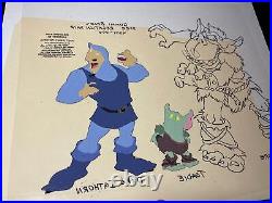 GUMMI BEARS ANIMATION CEL Walt Disney Cartoon Vintage Adventures Of Anime II0