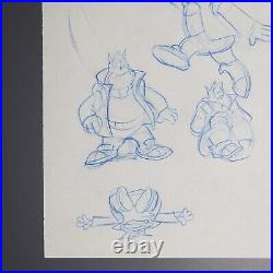 Goof Troop TV Series Disney Animation Production Cel Art Drawing P. J. Peg Pete