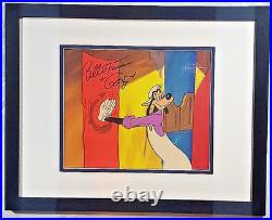 Goof Troop original production GOOFY cel Painting Hand Signed Bill Farmer