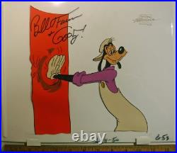 Goof Troop original production GOOFY cel Painting Hand Signed Bill Farmer