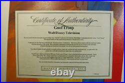 Goof Troop original production GOOFY cel Painting Hand Signed Bill Farmer