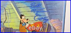 Goof Troop original production Goofy cel Hand Signed Bill Farmer JSA Cert Goof Troop original production Goofy cel Hand Signed Bill Farmer JSA Cert