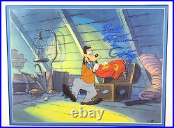 Goof Troop original production Goofy cel Hand Signed Bill Farmer JSA Cert