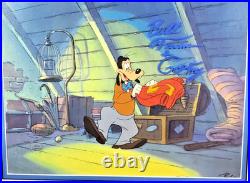 Goof Troop original production Goofy cel Hand Signed Bill Farmer JSA Cert