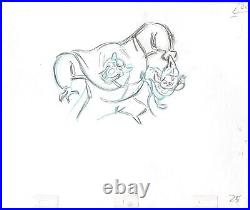 Great Mouse Detective Ratigan Walt Disney Production Animation Drawing 1986 m25