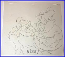 Gummi Bears (1985) Original Production cel & Drawing disney gruff tummi