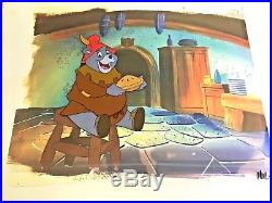Gummi Bears (1985) Production Cel Disney animation original art Tummi background