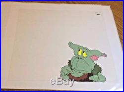 Gummi Bears Production Cel and Original Background OBG igthorn toadie cell
