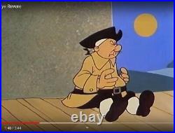 HTF Popeye Wimpy Animation Cel Huge img Popeye Revere Jack Kinney ex Disney 1960