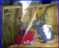 Hand painted Disney production celluloid (cel) Sword in The Stone wizard witch