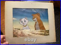 Hand-painted celluloid drawing actually used in a Walt Disney Production cel