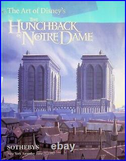 Hunchback Notre Dame (1996) Original Production Background cel key Sotheby's