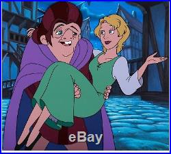 Hunchback of Notre Dame II Pan Production Background and Cel Key Master Disney
