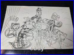 JAMES AND THE GIANT PEACH Storyboard Walt Disney Tim Burton Book MOVIE I6