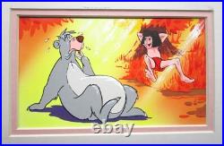 JUNGLE BOOK mowgli bear drawing ORIGINAL PRODUCTION BOOK ART PAINTING not cel