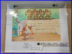 Jungle Book Mowgli Dancing Monkey Walt Disney Original Animation Pro Cel Art