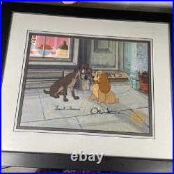 LADY AND THE TRAMP Animation Cel Limited Edition Walt Disney Autograph Art X1