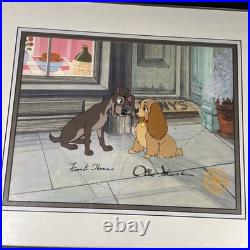 LADY AND THE TRAMP Animation Cel Limited Edition Walt Disney Autograph Art X1