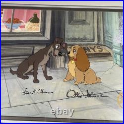 LADY AND THE TRAMP Animation Cel Limited Edition Walt Disney Autograph Art X1