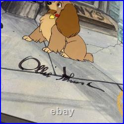 LADY AND THE TRAMP Animation Cel Limited Edition Walt Disney Autograph Art X1