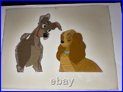 LADY AND THE TRAMP animation Cel Walt Disney Prod. Art ORIGINAL MODEL CEL X1