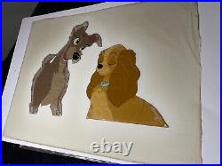 LADY AND THE TRAMP animation Cel Walt Disney Prod. Art ORIGINAL MODEL CEL X1