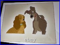 LADY AND THE TRAMP animation Cel Walt Disney Prod. Art ORIGINAL MODEL CEL X1