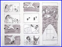 LION KING 2000's Walt Disney ORIGINAL PRODUCTION STORYBOARD cel DRAWING PAGE