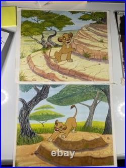 LION KING Animation Cel WALT DISNEY Production Art Vintage Publicity Cartoon I11