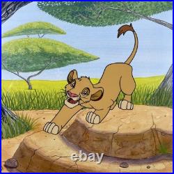 LION KING Animation Cel WALT DISNEY Production Art Vintage Publicity Cartoon I11