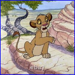 LION KING Animation Cel WALT DISNEY Production Art Vintage Publicity Cartoon I11