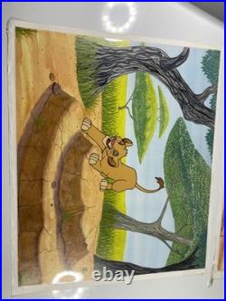 LION KING Animation Cel WALT DISNEY Production Art Vintage Publicity Cartoon I11
