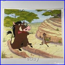 LION KING Animation Cel WALT DISNEY Production Art Vintage Publicity Cartoon I5