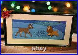Lady and The Tramp Animation Production Cels with Painted B. G. Bella Notte1955