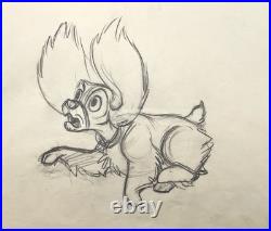 Lady and The Tramp Lady Production Drawing Disney Cel Original