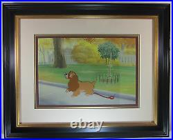 Lady and the Tramp Framed Original Production Cel Featuring Lady