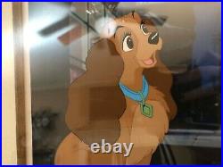 Lady and the Tramp original Disney animation production cel of Lady
