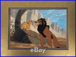 Lion King Hand Painted Production Cel Used For Movie Walt Disney COA