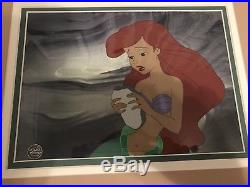 Little Mermaid Ariel Production Cel Animation Cell Eric Statue One Of A Kind