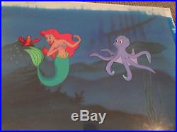 Little Mermaid Ariel & Sebastian cel on production Background