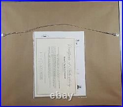 Little Mermaid Disney production cel Ariel father Triton SIGNED Beckett COA