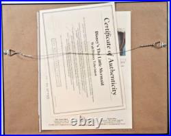 Little Mermaid Disney production cel Red hair Mirror Ariel SIGNED JSA COA