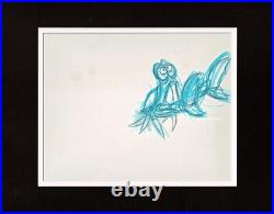 Little Mermaid Sebastian Walt Disney Production Cel Drawing 1989 25 Little Mermaid Sebastian Walt Disney Production Cel Drawing 1989 25
