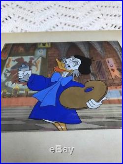 Ludwig VonDrake, Donald Duck's uncle, Walt Disney Production Cel Gold Art Corner