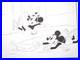 MICKEY + MINNIE MOUSE WALT DISNEY ORIGINAL PRODUCTION cel DRAWING Ice Skating