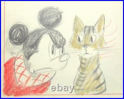 MICKEY MOUSE 1943 CAT Walt Disney ORIGINAL PRODUCTION STORYBOARD cel DRAWING