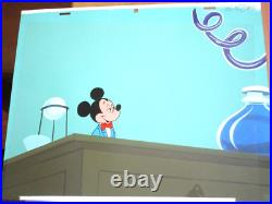 MICKEY MOUSE 1980's WALT DISNEY ORIGINAL ANIMATION PRODUCTION CEL bowtie